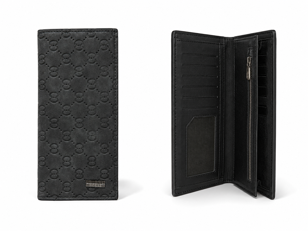 Premium Men’s Long Wallet – Stylish Leather Card Holder & Cash Organizer