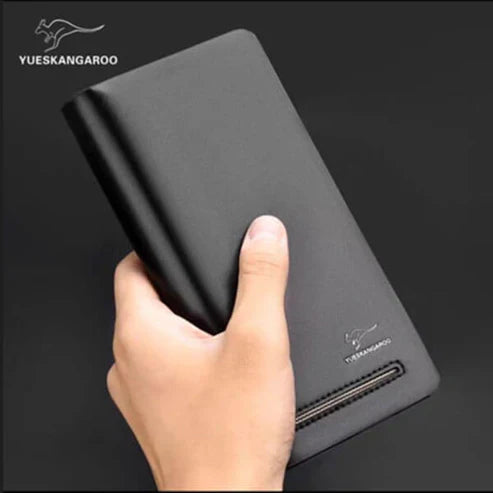 Long leather wallet