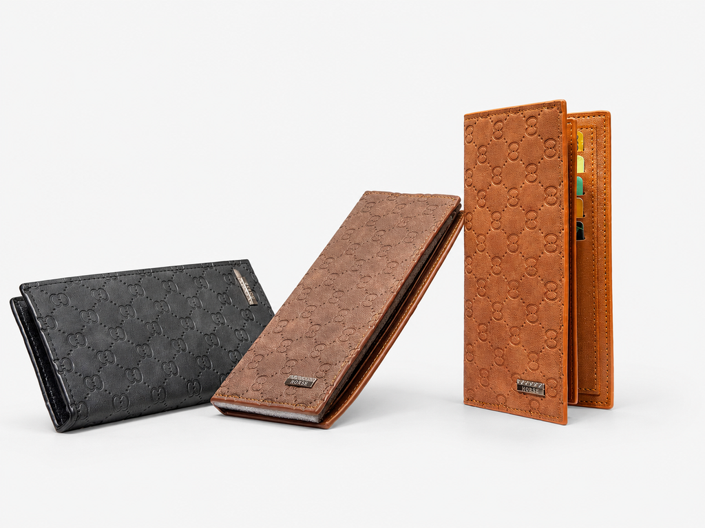 Premium Men’s Long Wallet – Stylish Leather Card Holder & Cash Organizer