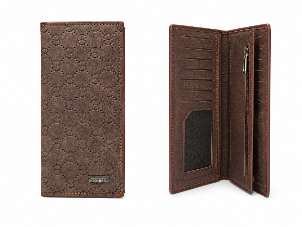 Premium Men’s Long Wallet – Stylish Leather Card Holder & Cash Organizer