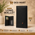 BOWEISI Premium Long Wallet for Men – Stylish Leather Card Holder & Cash Wallet