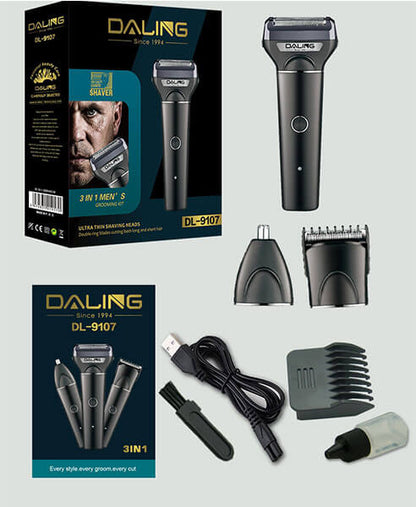 Daling 3 In 1 Shaver Grooming Kit